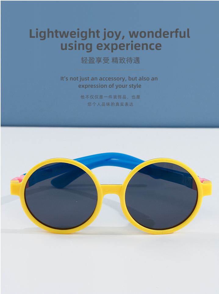 TPE Kids Sunglasses for Boys Girls Age 8-12