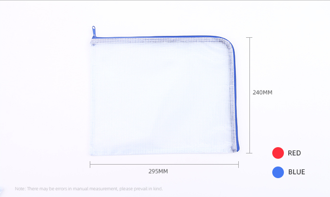 PVC Mesh Bag(24*29.5*0.5cm Paper Loadable)