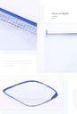 PVC Mesh Bag(24*29.5*0.5cm Paper Loadable)