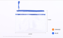A5 PVC Zipper Paper File