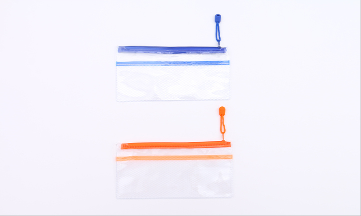Transparent PVC Zipper Paper File(23.5*11.5*0.1cm)
