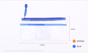 Transparent PVC Zipper Paper File(23.5*11.5*0.1cm)