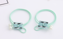 Artificial Pearls Bow Knot Rubber Band Set