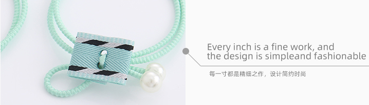 Artificial Pearls Bow Knot Rubber Band Set