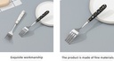 Minimalistic Gravel Collection Dinner Fork (Black/White)