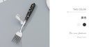 Minimalistic Gravel Collection Dinner Fork (Black/White)