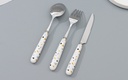 Minimalistic Gravel Collection Dinner Fork (Black/White)
