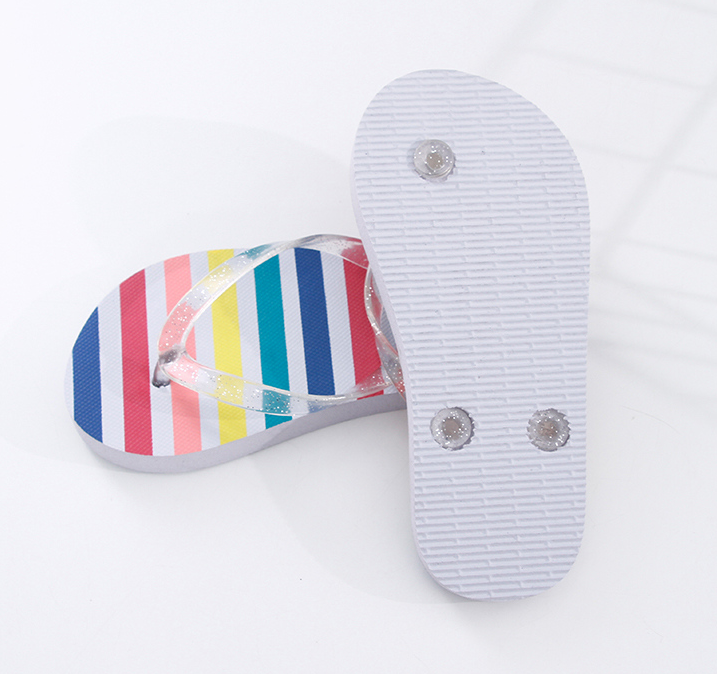 Coloured Stripes Flip Flop Sandals for Children 