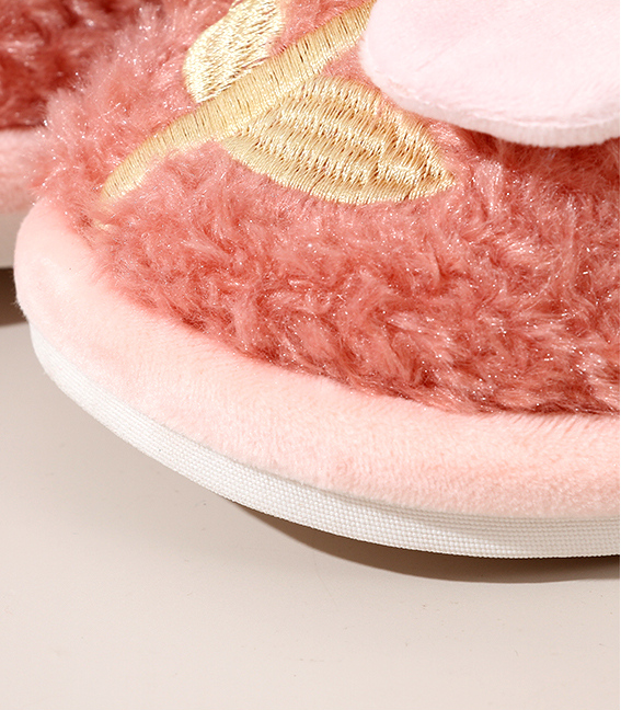 Cute Flower Cotton Slippers for Ladies 