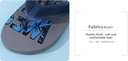 Stylish Letter Wide Strap Flip Flops for Men 