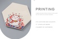 Diatomite Fortune Cat Hexagon Drink Coaster