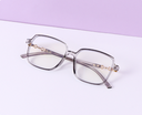 Square frame anti-blue light glasses