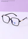 Square frame anti-blue light glasses