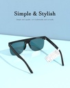 Trendy Men's Sunglasses for Adults (Gloss Black)