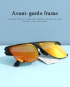 Trendy Men's Sunglasses for Adults (Gloss Black)
