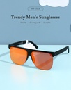 Trendy Men's Sunglasses for Adults (Gloss Black)