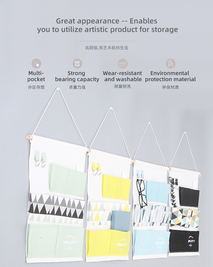 7-Pocket Vigor Over the Door Organizer