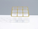 9 Compartments Gold-Plated Plastic Lipstick Organizer