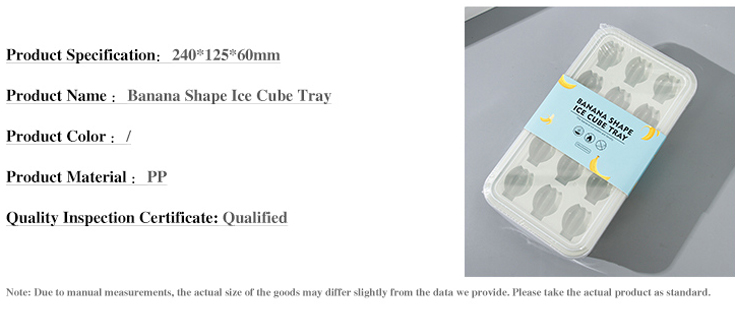 Banana Shape Ice Cube Tray
