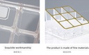 9 Compartments Gold-Plated Plastic Lipstick Organizer