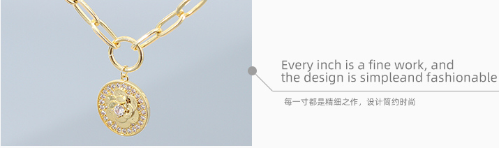 Rose Pendant Artificial Pearl Necklace