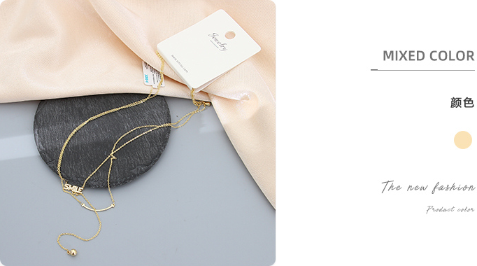 Letter Double Layers Necklace