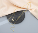 Letter Double Layers Necklace