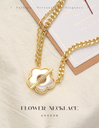Artificial Shell Flower Necklace