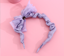 Wrinkly Polka Dot Ribbon Kids Hair Band