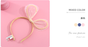 Round Ear Star Gauze Kids Hair Band