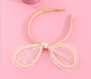 Round Ear Star Gauze Kids Hair Band