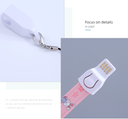 MICRO&TYPE-C Fabric Safe Buckle 2-in-1 Data Cable(Flower)