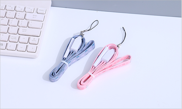 MICRO&TYPE-C Fabric Safe Buckle 2-in-1 Data Cable(Flower)