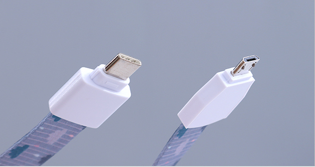 MICRO&TYPE-C Fabric Safe Buckle 2-in-1 Data Cable(Cloud)