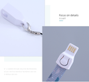 MICRO&TYPE-C Fabric Safe Buckle 2-in-1 Data Cable(Cloud)