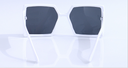 Stylish Big-frame Sunglasses(White)