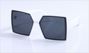 Stylish Big-frame Sunglasses(White)