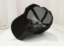 Sequined Letter Grid Baseball Cap(Black)