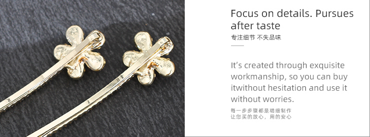 Artificial Pearl Flower Hair Clips Set