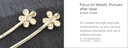 Artificial Pearl Flower Hair Clips Set