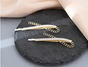 Rhinestone Cross Hair Clips Set