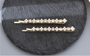Rhinestone Artificial Pearl Hair Clips Set