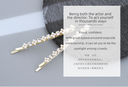 Rhinestone Artificial Pearl Hair Clips Set