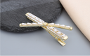 Artificial Pearl Cross Hair Clip