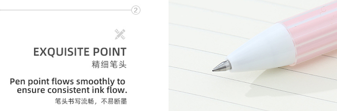 Simple Push Button Collection Gel Pen (0.5mm)