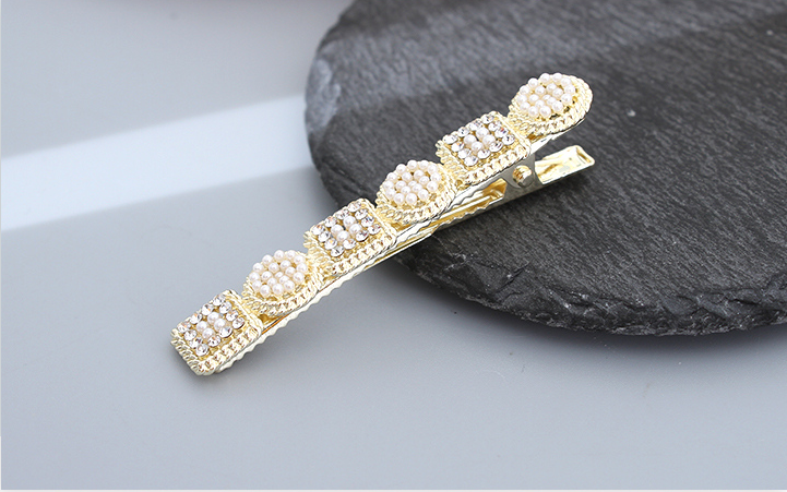 Retro Square Circle Hair Clip