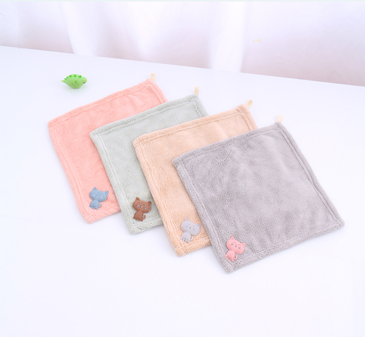 Patch Kitty Hand Towel