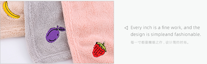 Embroidery Fruit Hand Towel