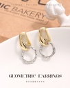 Simple Metallic Geometric Earrings