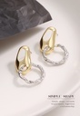 Simple Metallic Geometric Earrings